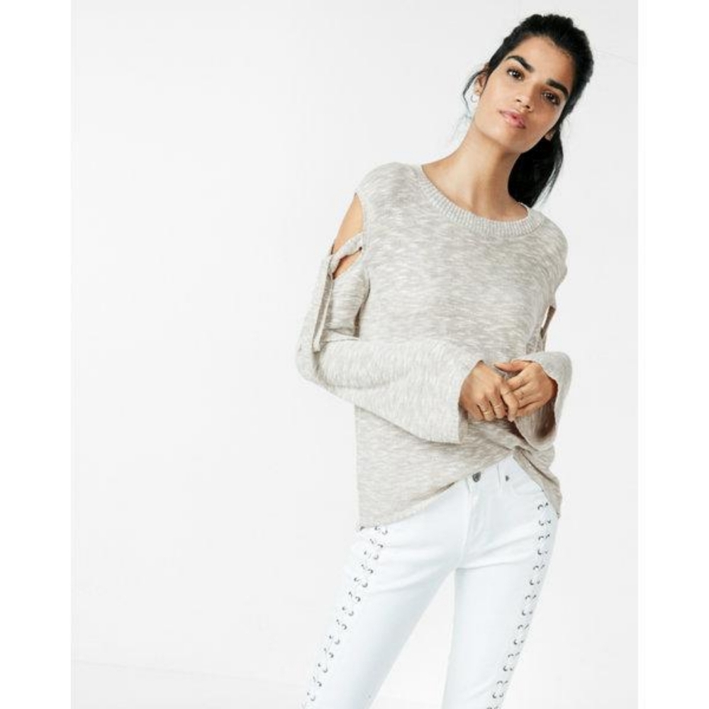 Express Tie-Sleeve Sweater